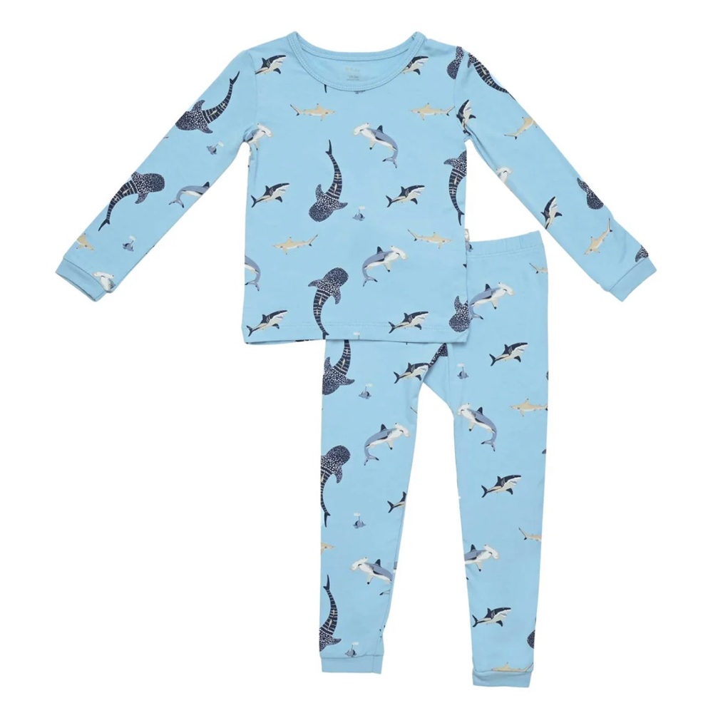 Kyte Baby Stream Shark Print Pajama Set
